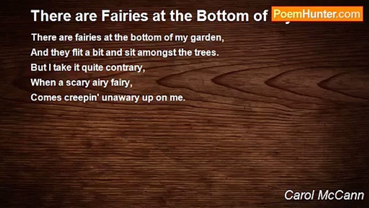 Carol McCann - There are Fairies at the Bottom of my Garden