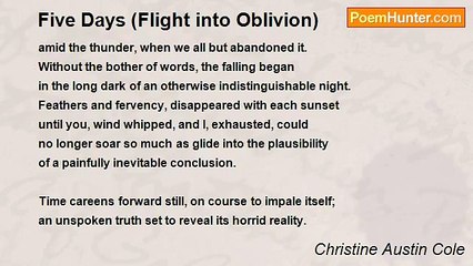 Christine Austin Cole - Five Days (Flight into Oblivion)