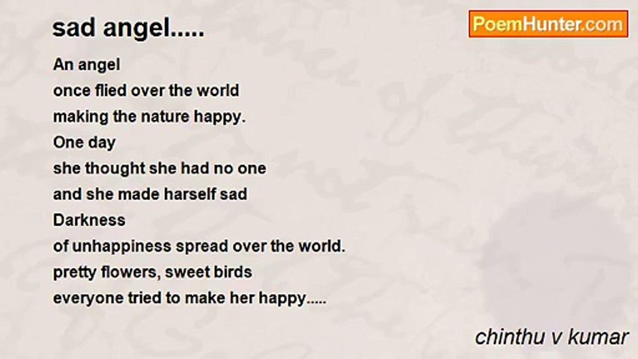 chinthu v kumar - sad angel.....