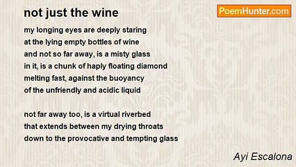 Ayi Escalona - not just the wine