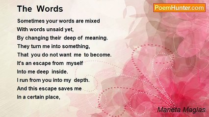 Marieta Maglas - The  Words