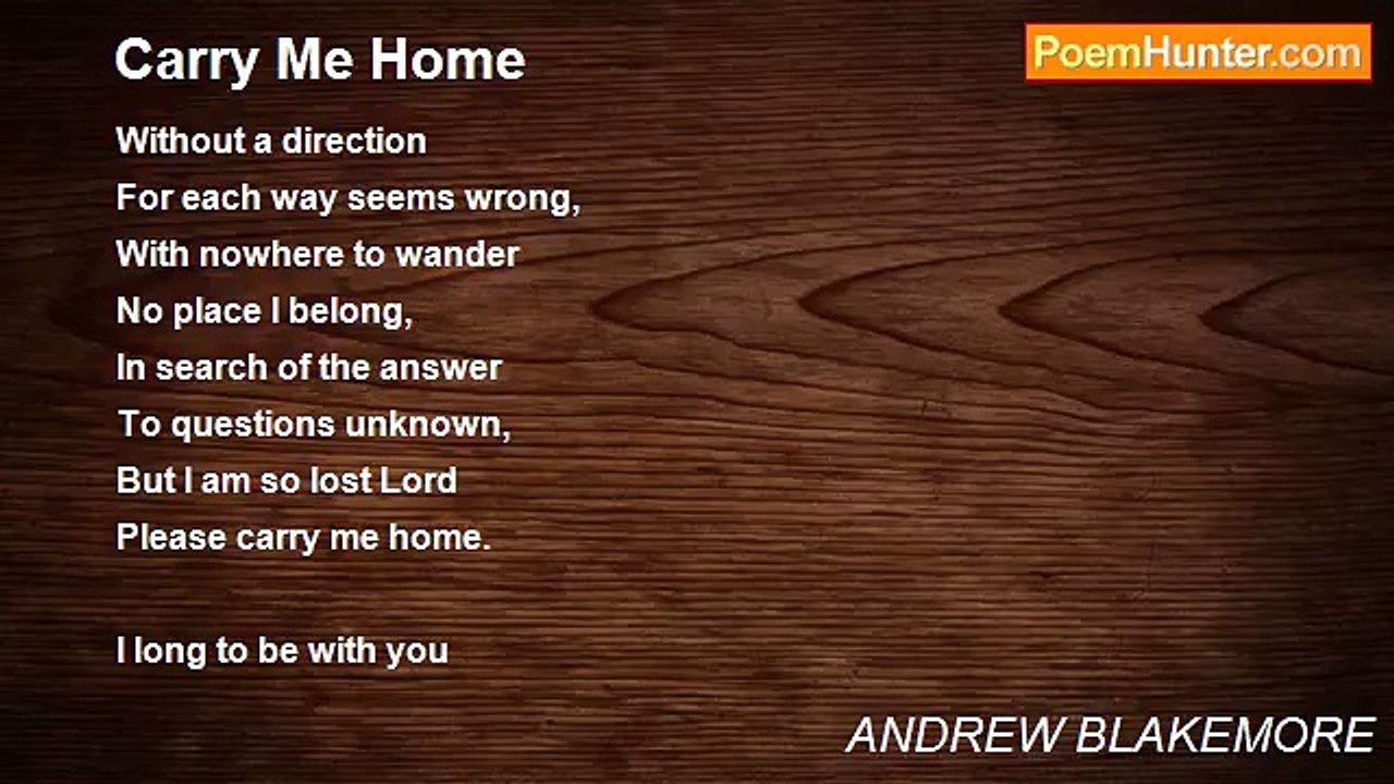 ANDREW BLAKEMORE - Carry Me Home