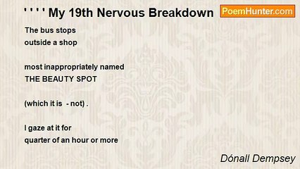 Dónall Dempsey - ' ' ' ' My 19th Nervous Breakdown