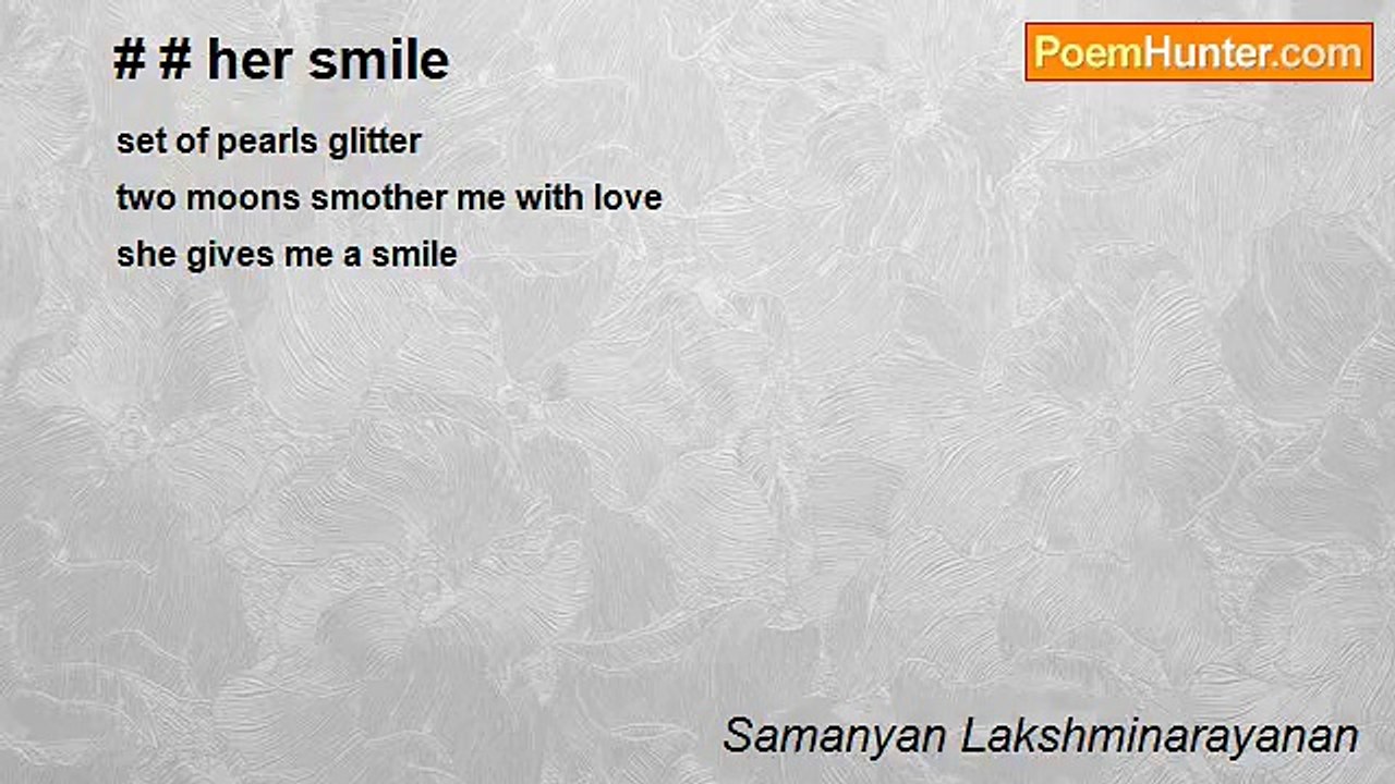 Samanyan Lakshminarayanan - # # her smile