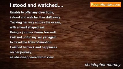 christopher murphy - I stood and watched....