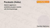 Sandra Martyres - Parakeets (Haiku)