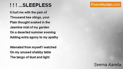 Seema Aarella - ! ! ! ...SLEEPLESS