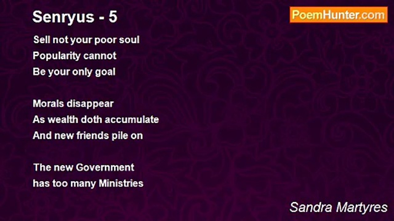 Sandra Martyres - Senryus - 5