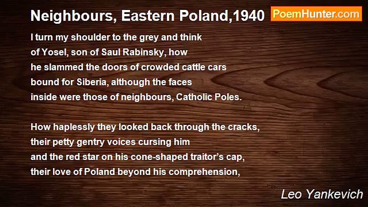 Leo Yankevich - Neighbours, Eastern Poland,1940