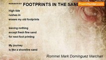 Rommel Mark Dominguez Marchan - ******** FOOTPRINTS IN THE SAND
