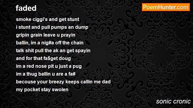 sonic cronic - faded