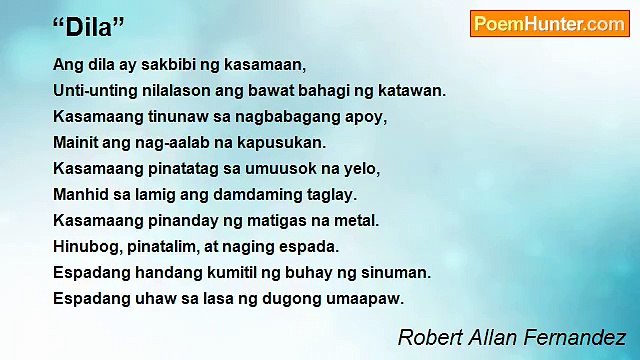 Robert Allan Fernandez - “Dila”
