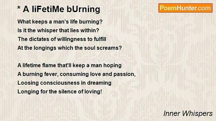 Inner Whispers - * A liFetiMe bUrning