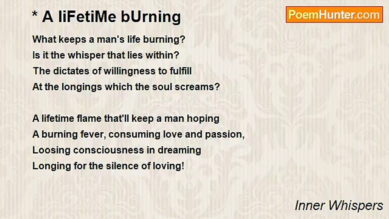 Inner Whispers - * A liFetiMe bUrning