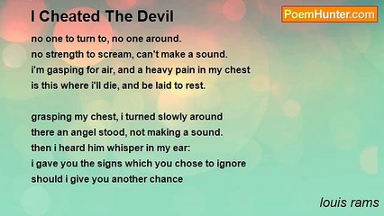 louis rams - I Cheated The Devil