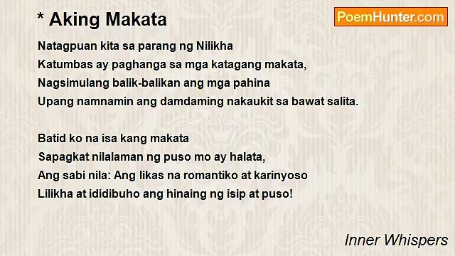Inner Whispers - * Aking Makata