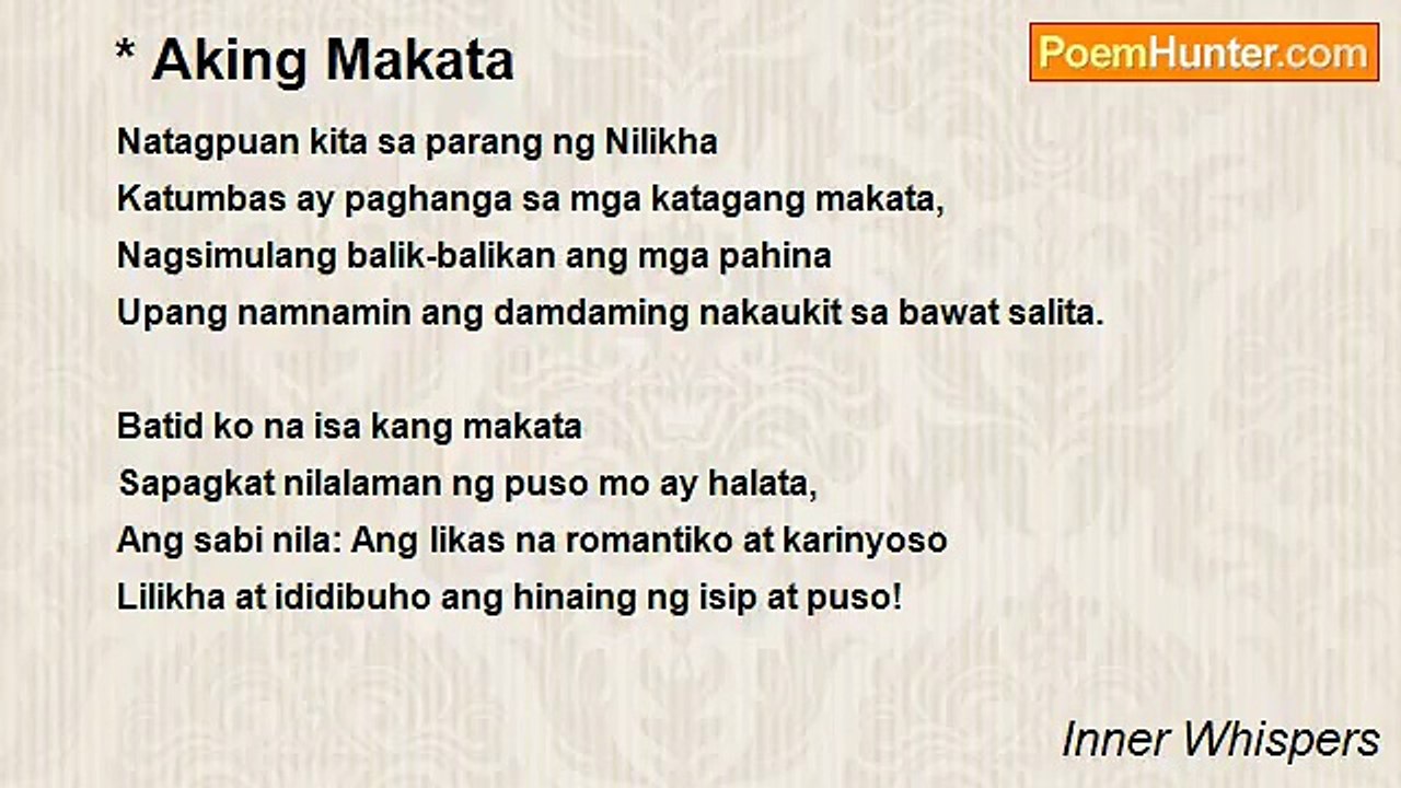 Inner Whispers - * Aking Makata