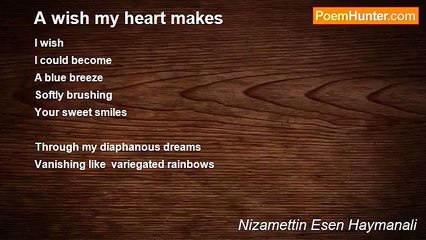 Nizamettin Esen Haymanali - A wish my heart makes