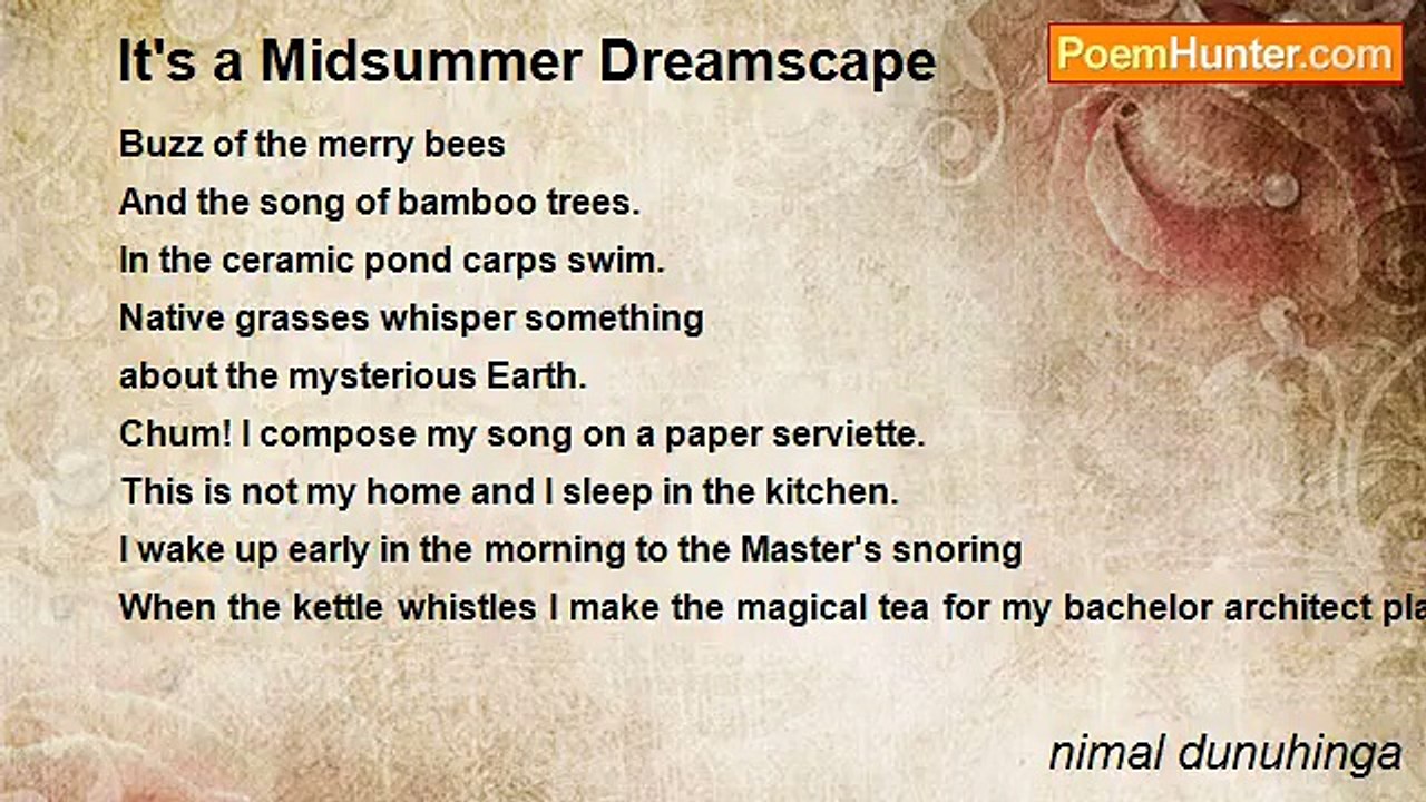 nimal dunuhinga - It's a Midsummer Dreamscape