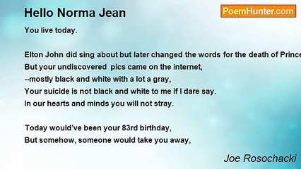 Joe Rosochacki - Hello Norma Jean