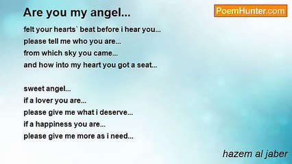 hazem al jaber - Are you my angel...