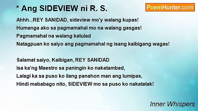 Inner Whispers - * Ang SIDEVIEW ni R. S.