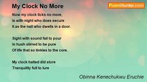 Obinna Kenechukwu Eruchie - My Clock No More