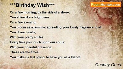 Queeny Gona - ***Birthday Wish***
