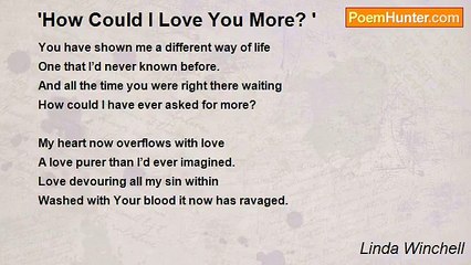 Linda Winchell - 'How Could I Love You More? '
