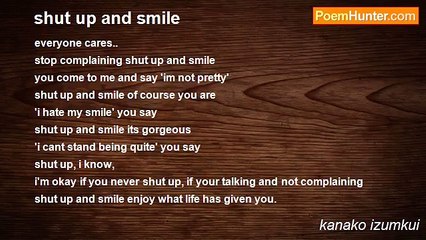 kanako izumkui - shut up and smile