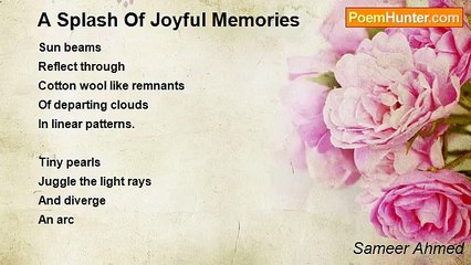 Sameer Ahmed - A Splash Of Joyful Memories