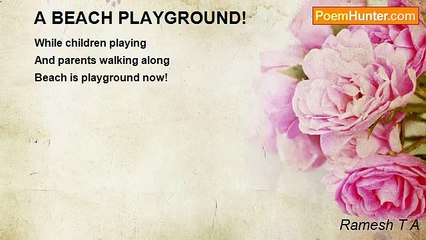 Ramesh T A - A BEACH PLAYGROUND!