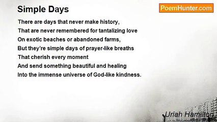 Uriah Hamilton - Simple Days