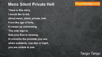 Tango Tango - Mens Silent Private Hell