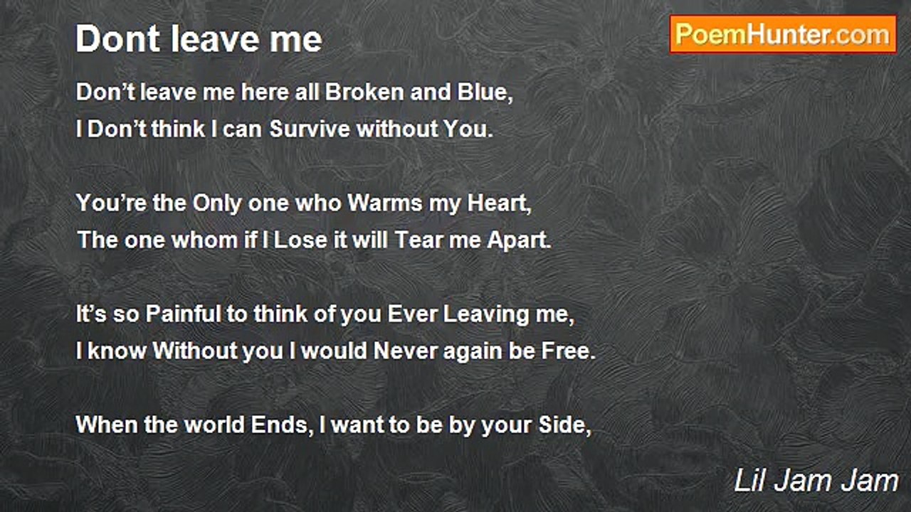 Lil Jam Jam - Dont leave me