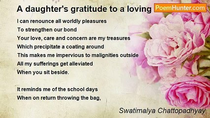 Swatimalya Chattopadhyay - A daughter's gratitude to a loving mother