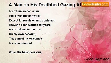 Uriah Hamilton - A Man on His Deathbed Gazing At His Wife