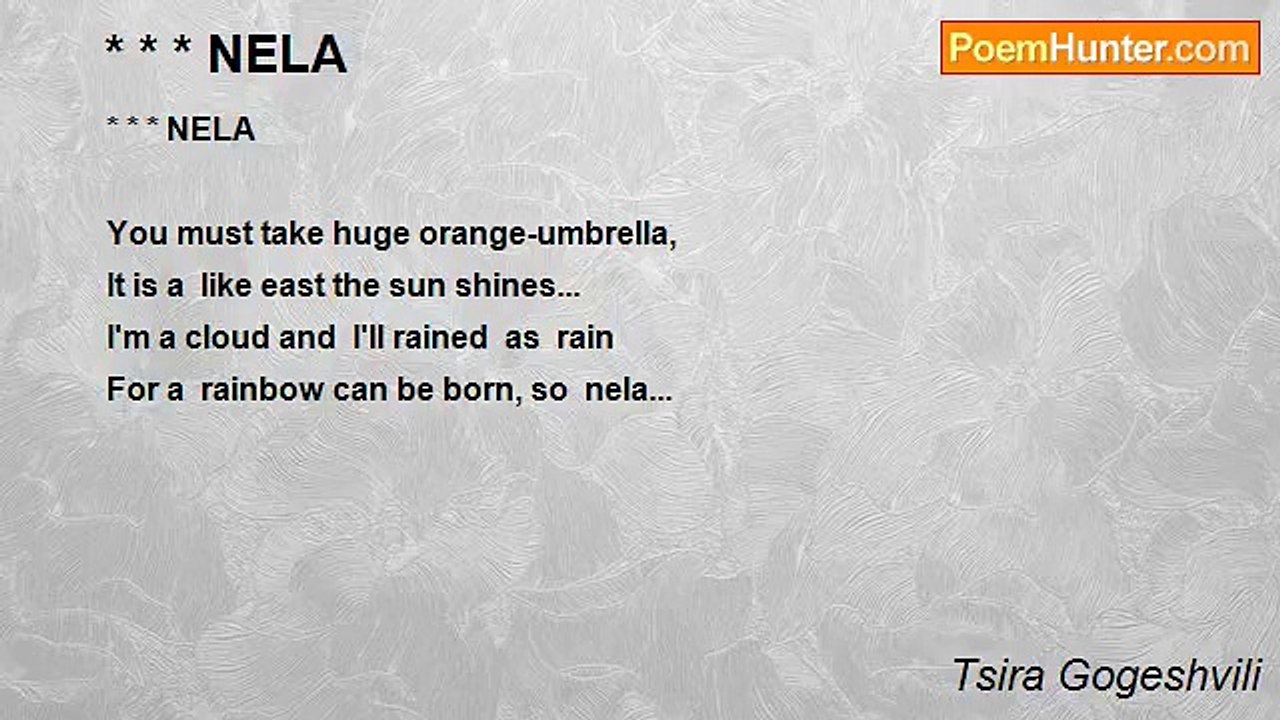 Tsira Gogeshvili - * * * NELA