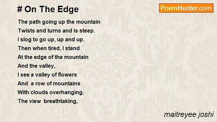 maitreyee joshi - # On The Edge
