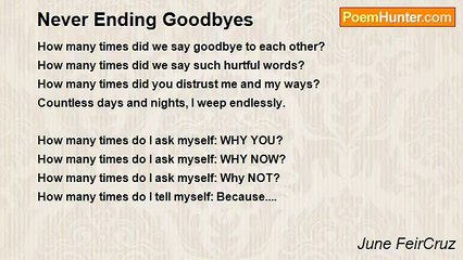 June FeirCruz - Never Ending Goodbyes