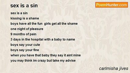 carlmisha jives - sex is a sin