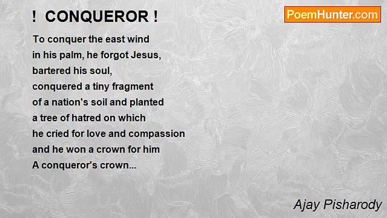 Ajay Pisharody - !  CONQUEROR !