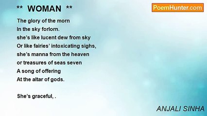 ANJALI SINHA - **  WOMAN  **