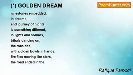 Rafique Farooqi - (*) GOLDEN DREAM