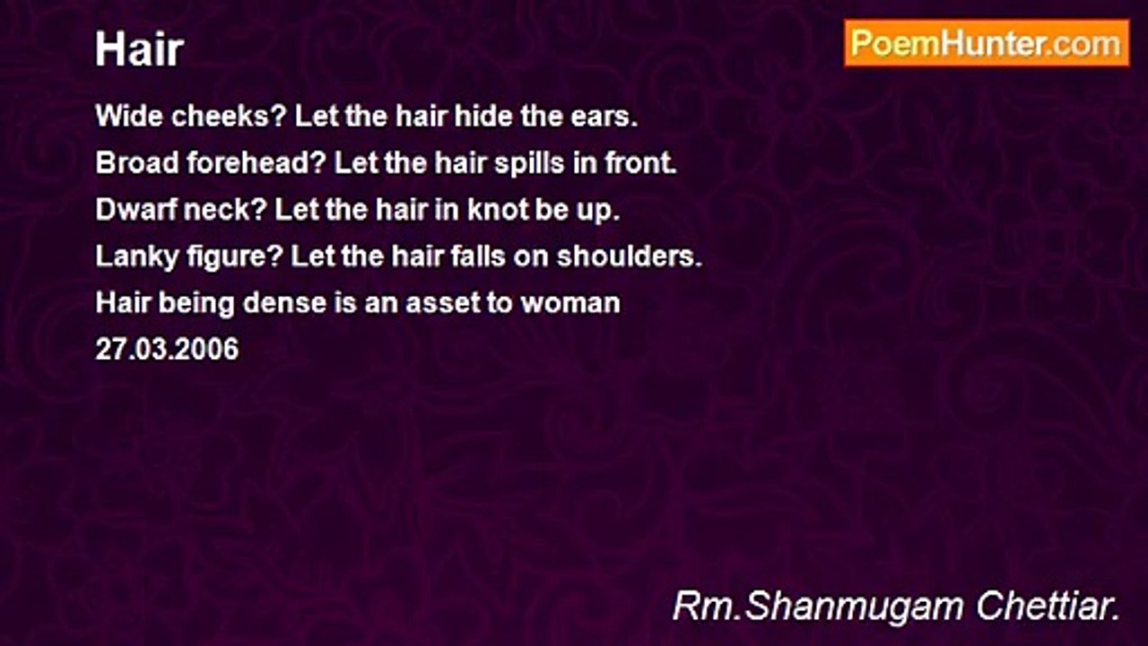 Rm.Shanmugam Chettiar. - Hair