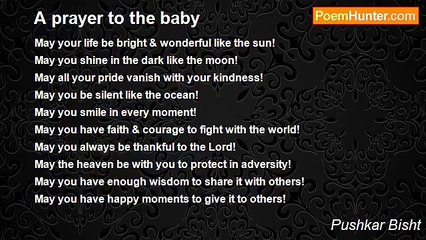 Pushkar Bisht - A prayer to the baby