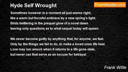 Frank Witte - Hyde Self Wrought