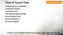 Frank Lisa IndiRa Francesca Roger Platt Cornish Martin - Time O Tyrant Time