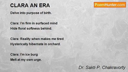 Dr. Sakti P. Chakravorty - CLARA AN ERA