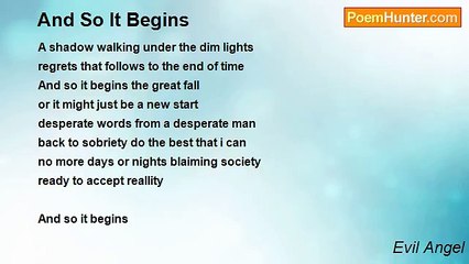 Evil Angel - And So It Begins